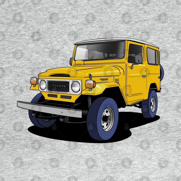 Toyota FJ Land Cruiser in Yellow by Webazoot